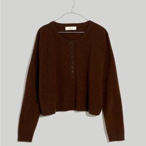 (re)sponsible cashmere henley pullover sweater